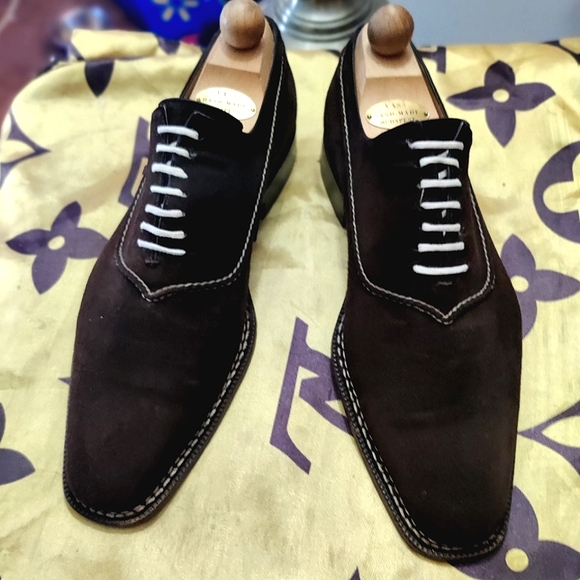 Sutor mantellassi brown suede oxfords - Picture 7 of 11